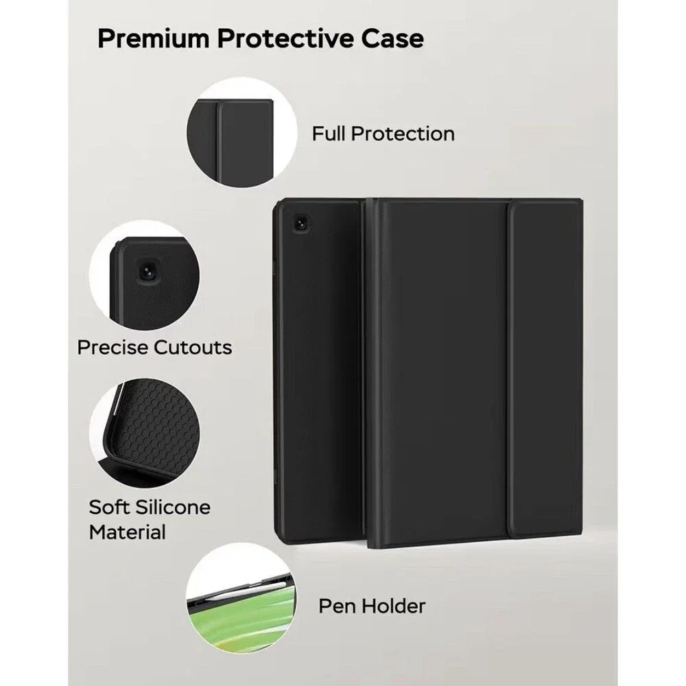 Keyboard Case with Mouse for 10.1 inch Tablet Black